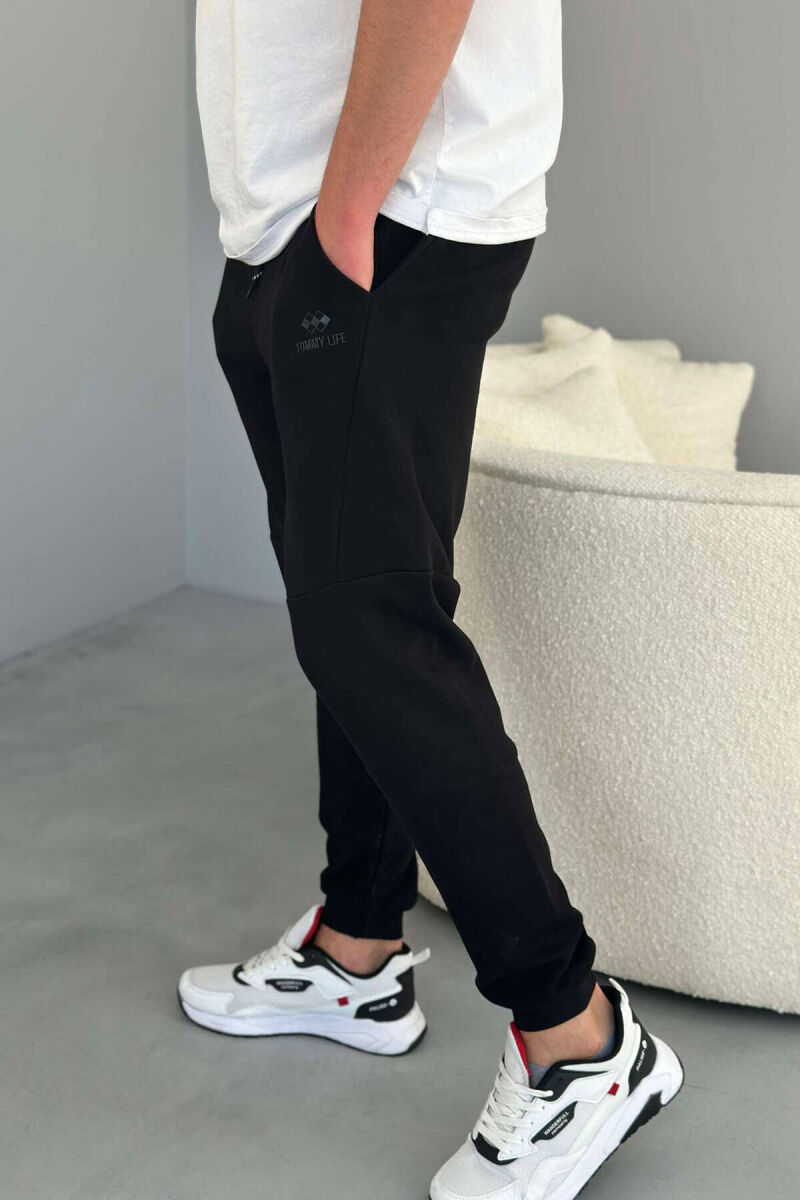 TWO POCKET MEN SWEATPANTS IN BLACK COLOR - 3