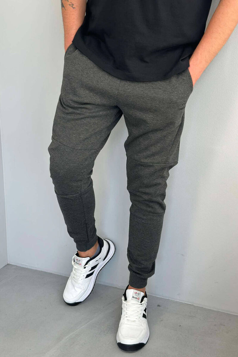 TWO POCKET MEN SWEATPANTS IN DARK GREY COLOR - 1