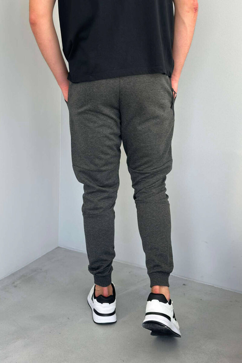 TWO POCKET MEN SWEATPANTS IN DARK GREY COLOR - 2