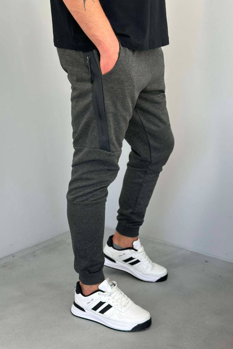 TWO POCKET MEN SWEATPANTS IN DARK GREY COLOR - 3