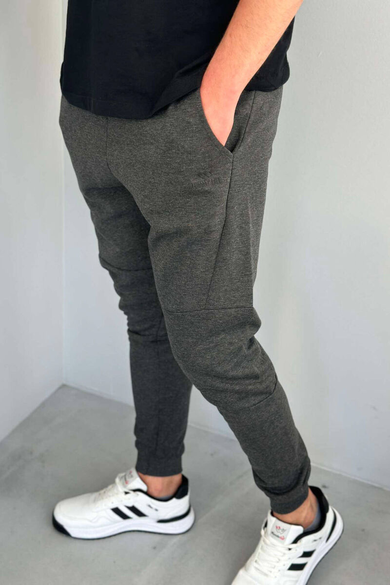 TWO POCKET MEN SWEATPANTS IN DARK GREY COLOR - 4