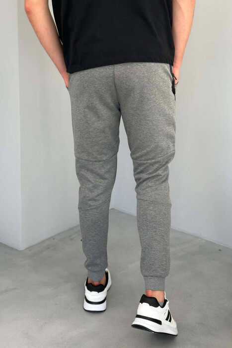 TWO POCKET MEN SWEATPANTS IN GREY COLOR - 4
