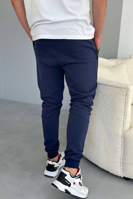 TWO POCKET MEN SWEATPANTS IN MIDNIGHT BLUE COLOR - 3