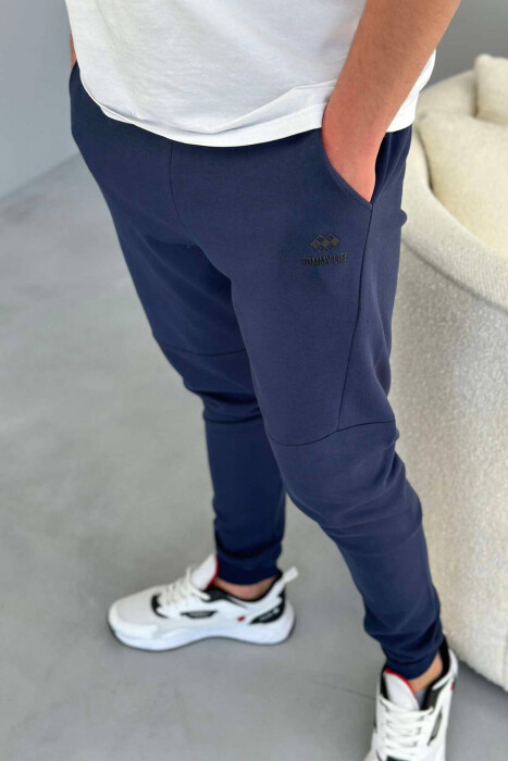 TWO POCKET MEN SWEATPANTS IN MIDNIGHT BLUE COLOR - 4