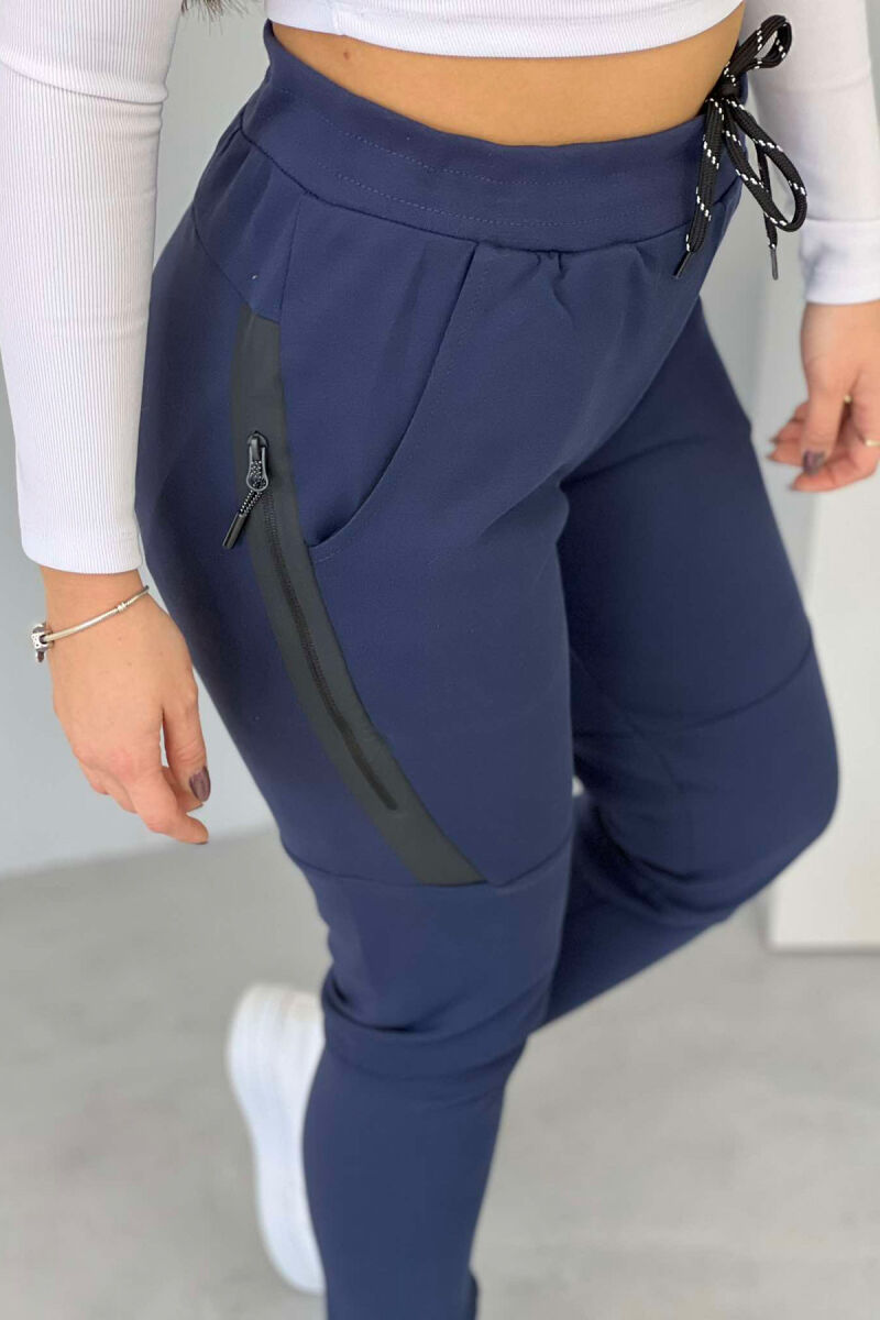 TWO POCKET WOMEN SWEATPANTS BLUE/BLU - 5