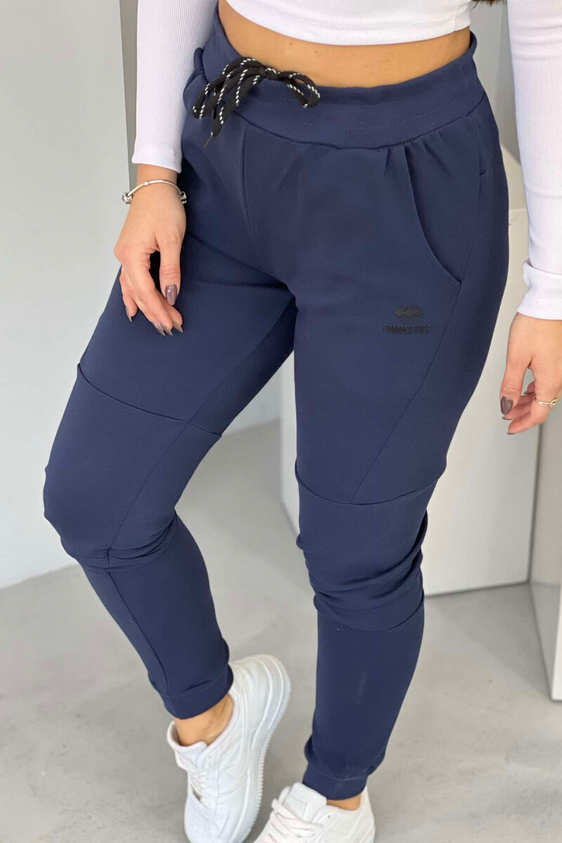 TWO POCKET WOMEN SWEATPANTS BLUE/BLU - 6