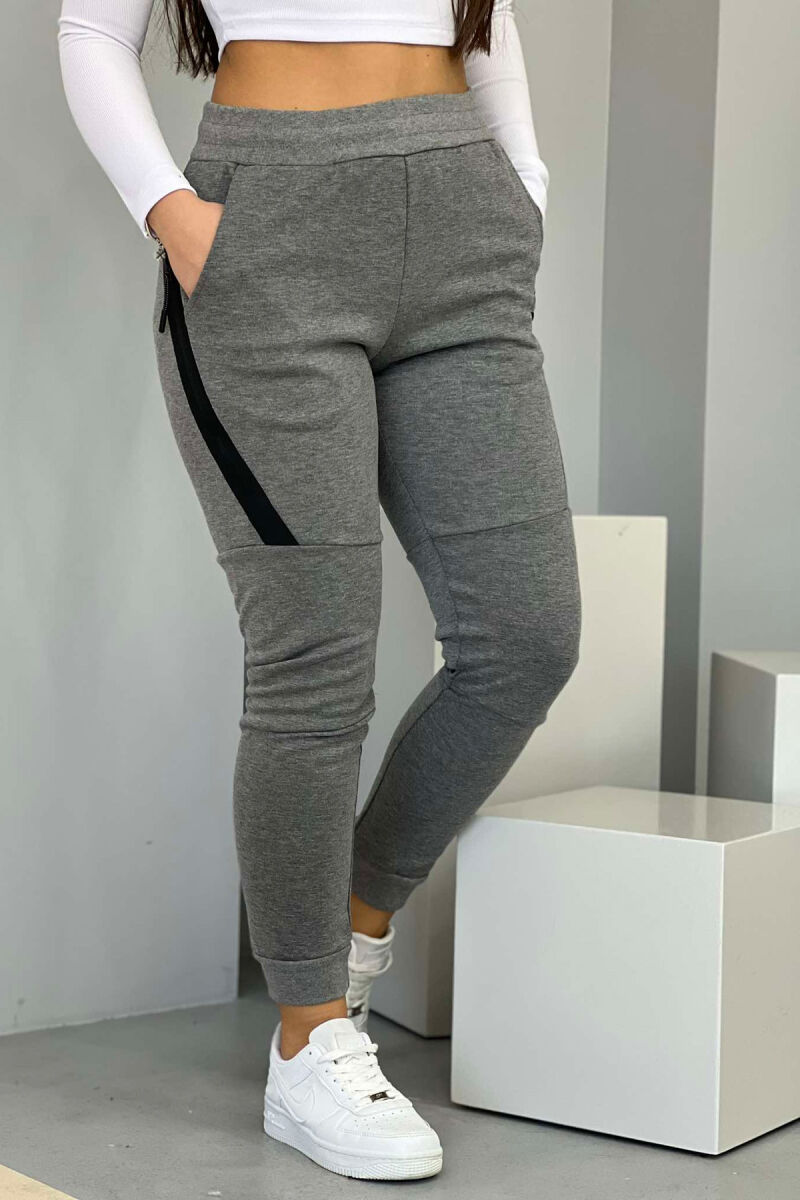 TWO POCKET WOMEN SWEATPANTS GREY/GRI - 1