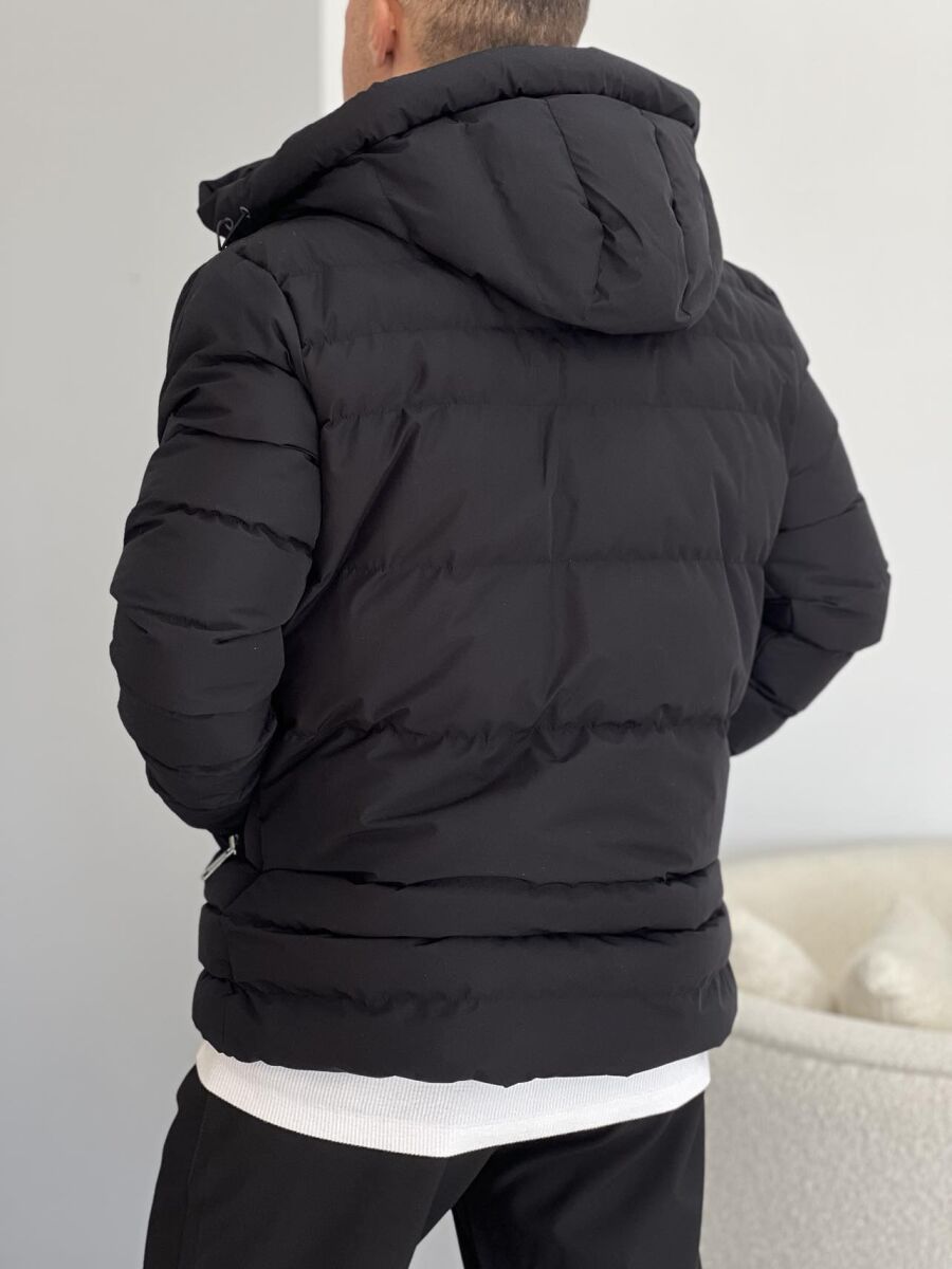 SIMPLE MEN PUFFER JACKET BLACK/ E ZEZE - 2