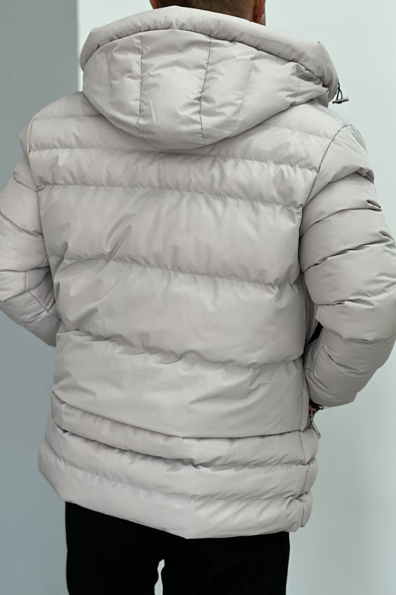 SIMPLE MEN PUFFER JACKET LIGHT GREY/GZ - 2