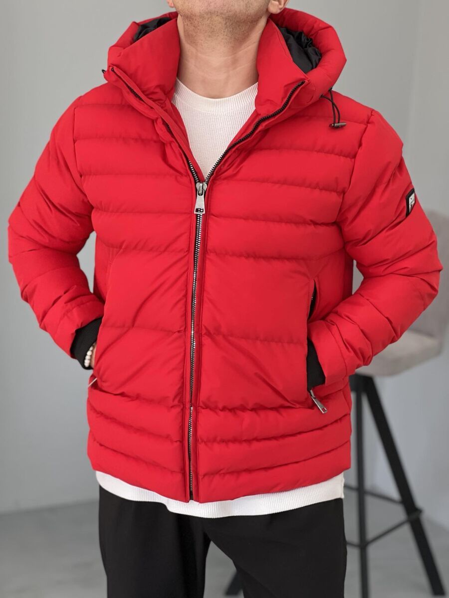 SIMPLE MEN PUFFER JACKET RED/E KUQE - 5