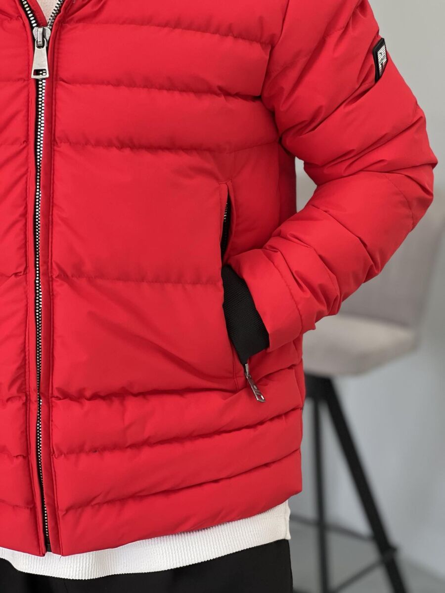 SIMPLE MEN PUFFER JACKET RED/E KUQE - 6