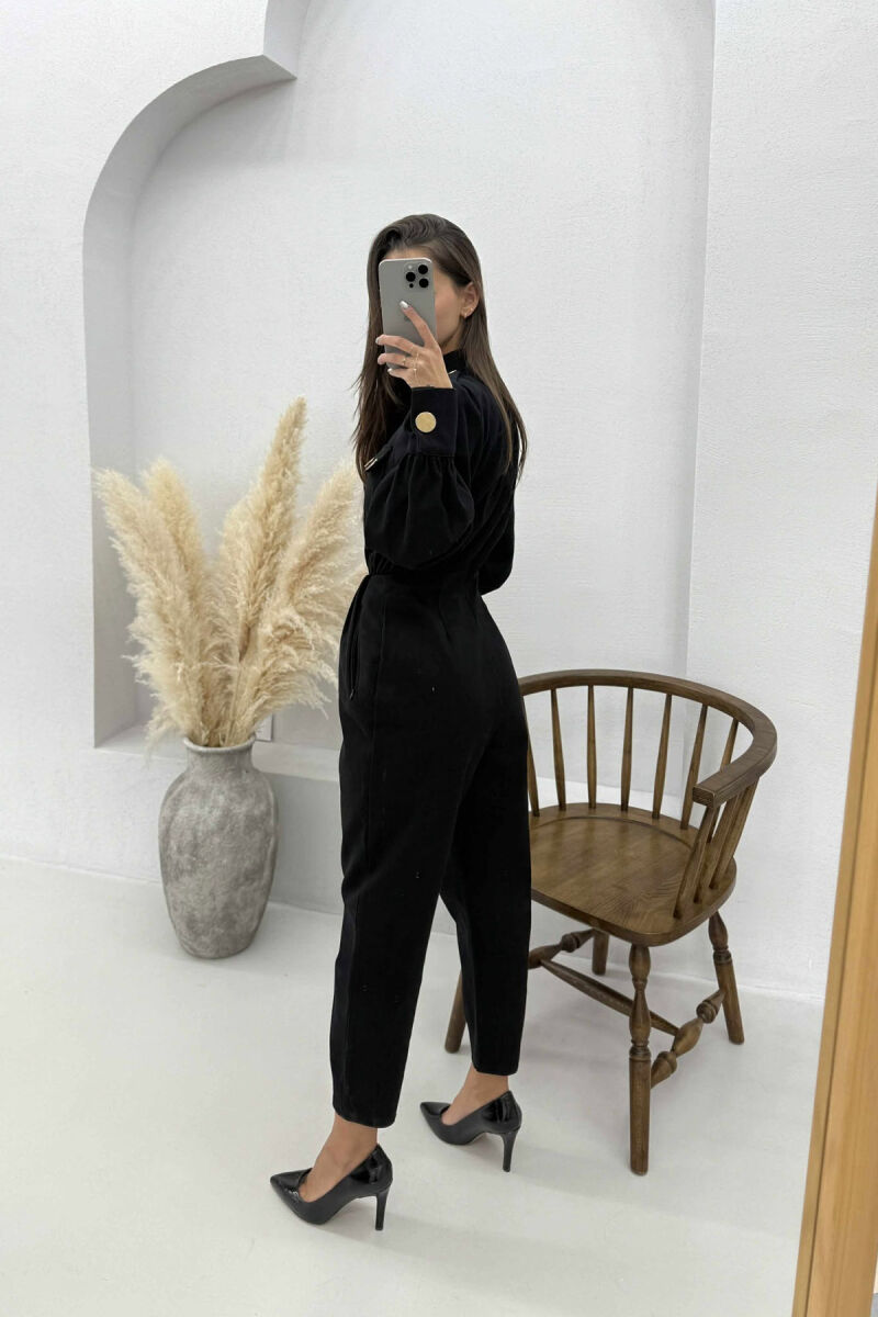 TWO POCKETS WOMAN JUMPSUIT BLACK/ E ZEZE - 3