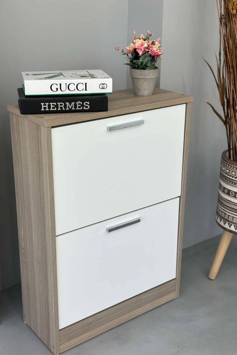 TWO TIER SHOE SHELF BEIGE/BEZHE - 4