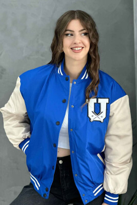 U LOGO BOMBER WOMEN JACKET BLUE/BLU 