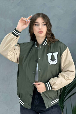 U LOGO BOMBER WOMEN JACKET GREEN/JESHILE 