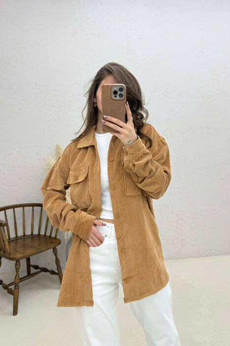 KEMISHE ME XHEPA PARA PER FEMRA NE NGJYRE BEZHE - KLAUDIO FASHION