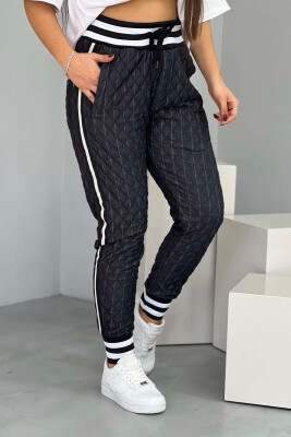 VERTICAL LINES WOMEN JOGGERS DARK GREY/GEE 