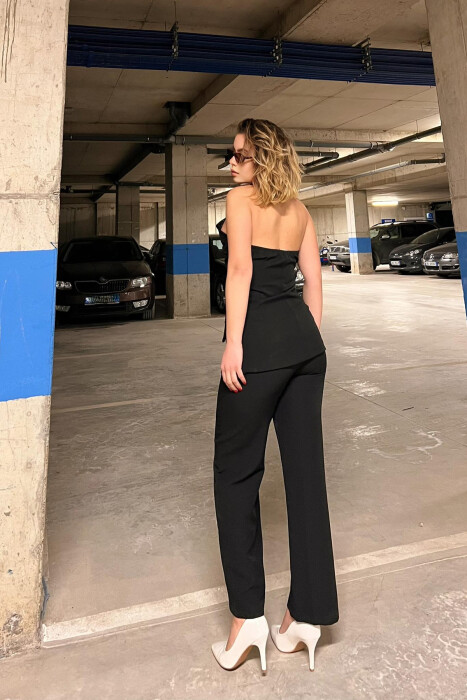 VEST+TROUSERS ONE COLOR WOMEN SET BLACK/ E ZEZE - 2