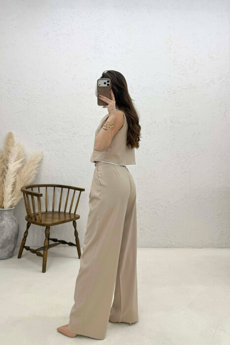 VEST+TROUSERS WOMAN SET BEIGE/BEZHE - 3