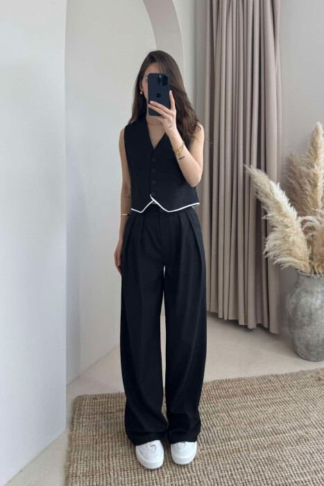 VEST+TROUSERS WOMAN SET BLACK/ E ZEZE 