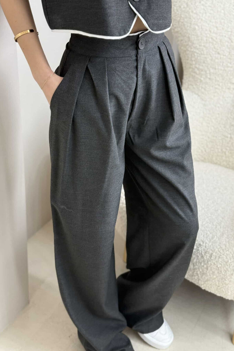 VEST+TROUSERS WOMAN SET DARK GREY/GEE - 3