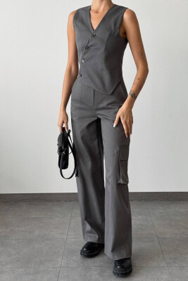 VEST+TROUSERS WOMAN SET GREY/GRI 