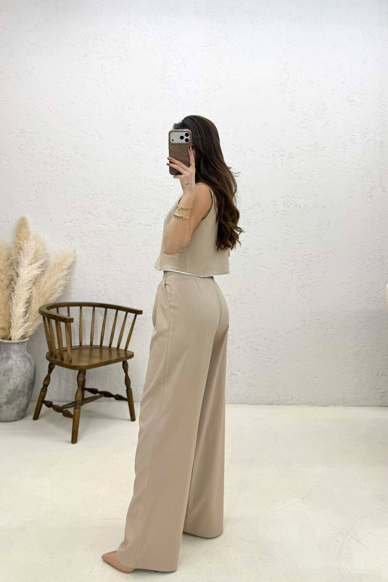 VEST+TROUSERS WOMAN SET LIGHT BEIGE/BZHZB - 3