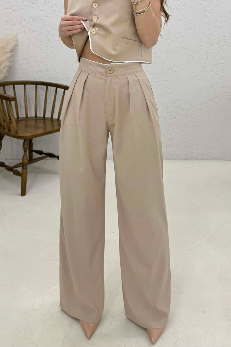 VEST+TROUSERS WOMAN SET LIGHT BEIGE/BZHZB - 4