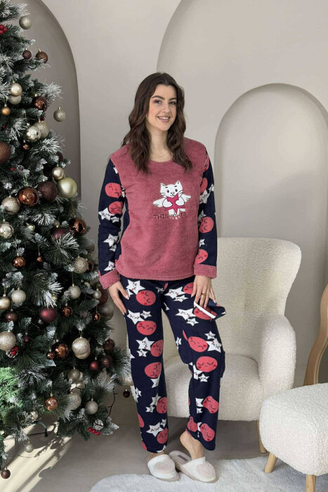 WARM FRONT IMAGE WOMEN PYJAMAS IN VINEGAR COLOR 