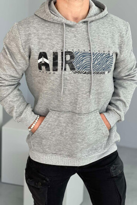 FLUFFY MEN HOODIE LIGHT GREY/GZ 