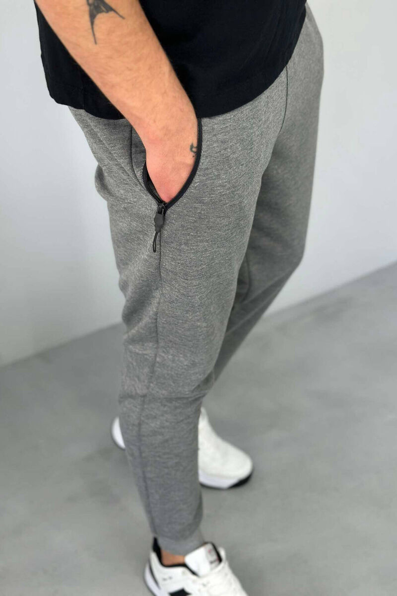 WARM MEN SWEATPANTS IN GREY COLOR - 4