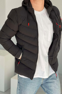 SIMPLE MEN PUFFER JACKET BLACK/ E ZEZE 