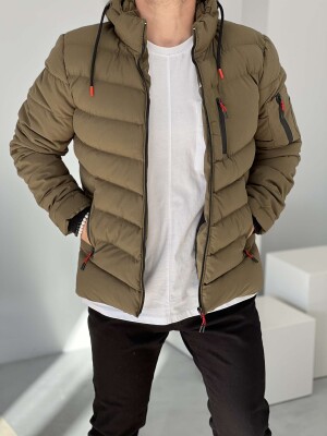 SIMPLE MEN PUFFER JACKET DARK GREEN/JEE 