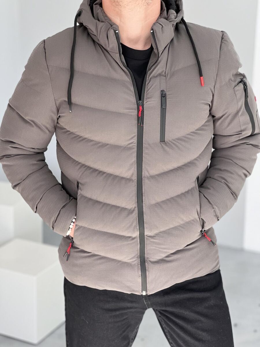 SIMPLE MEN PUFFER JACKET GREY/GRI - 5