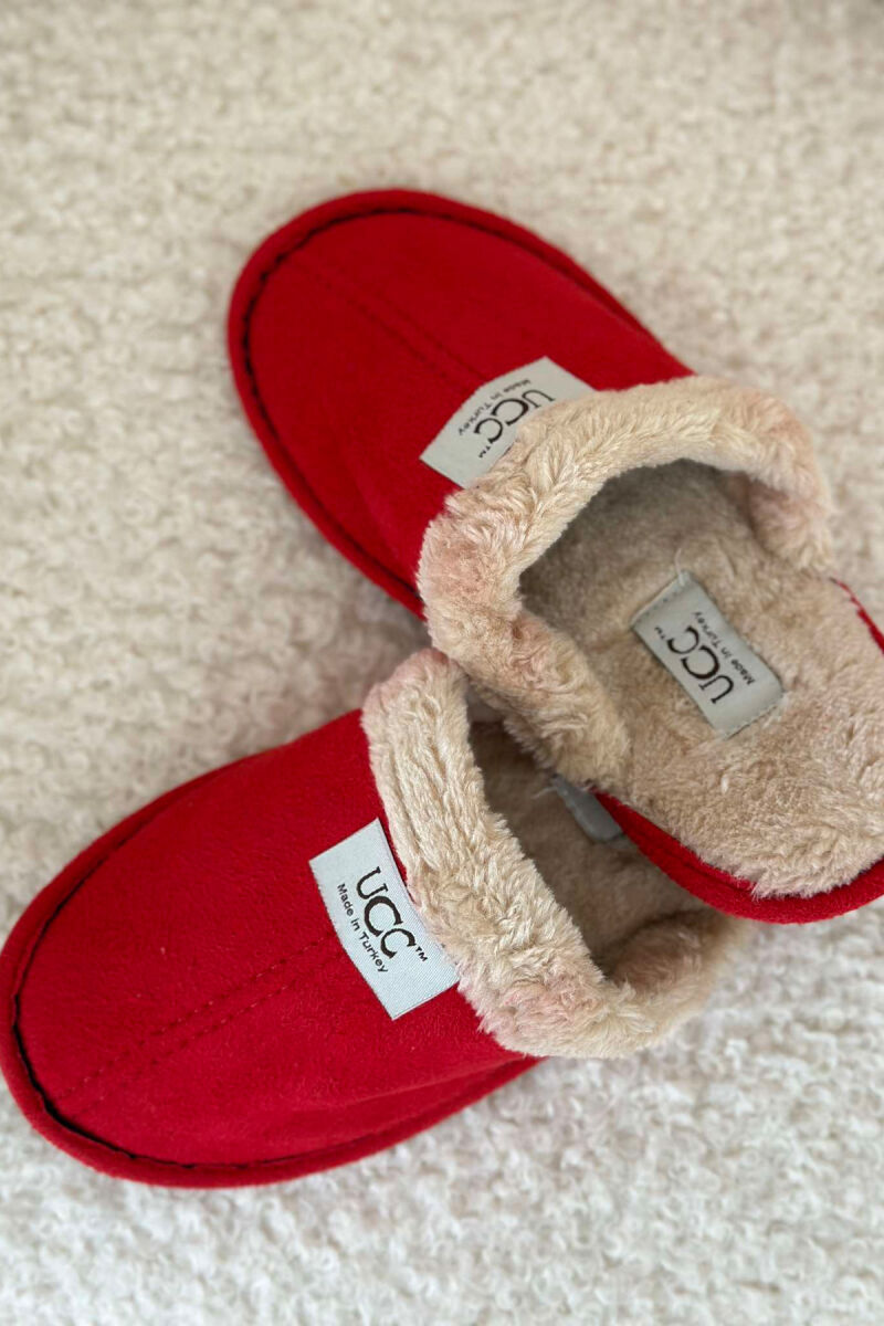 WARM SIMPLE HOME WOMEN SLIPPERS RED/E KUQE - 2