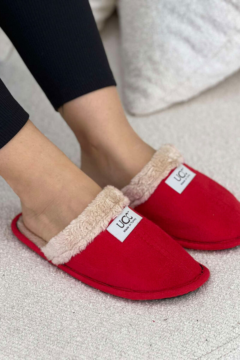 WARM SIMPLE HOME WOMEN SLIPPERS RED/E KUQE - 3