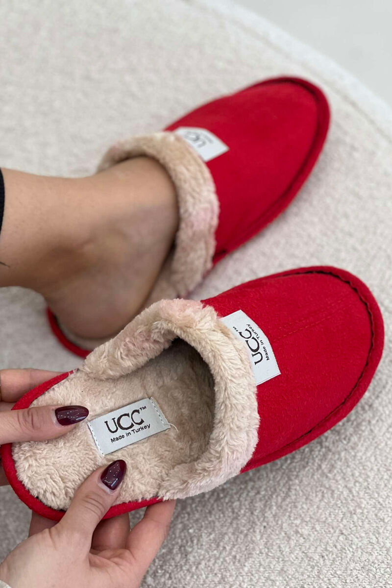 WARM SIMPLE HOME WOMEN SLIPPERS RED/E KUQE - 5