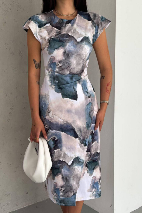 WATERMARK SLEEVELESS WOMEN DRESS MULTIPLE/SHNGJ - 2