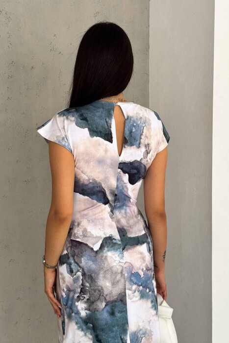 WATERMARK SLEEVELESS WOMEN DRESS MULTIPLE/SHNGJ - 3