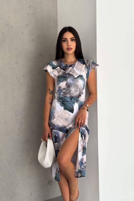 WATERMARK SLEEVELESS WOMEN DRESS MULTIPLE/SHNGJ - 4