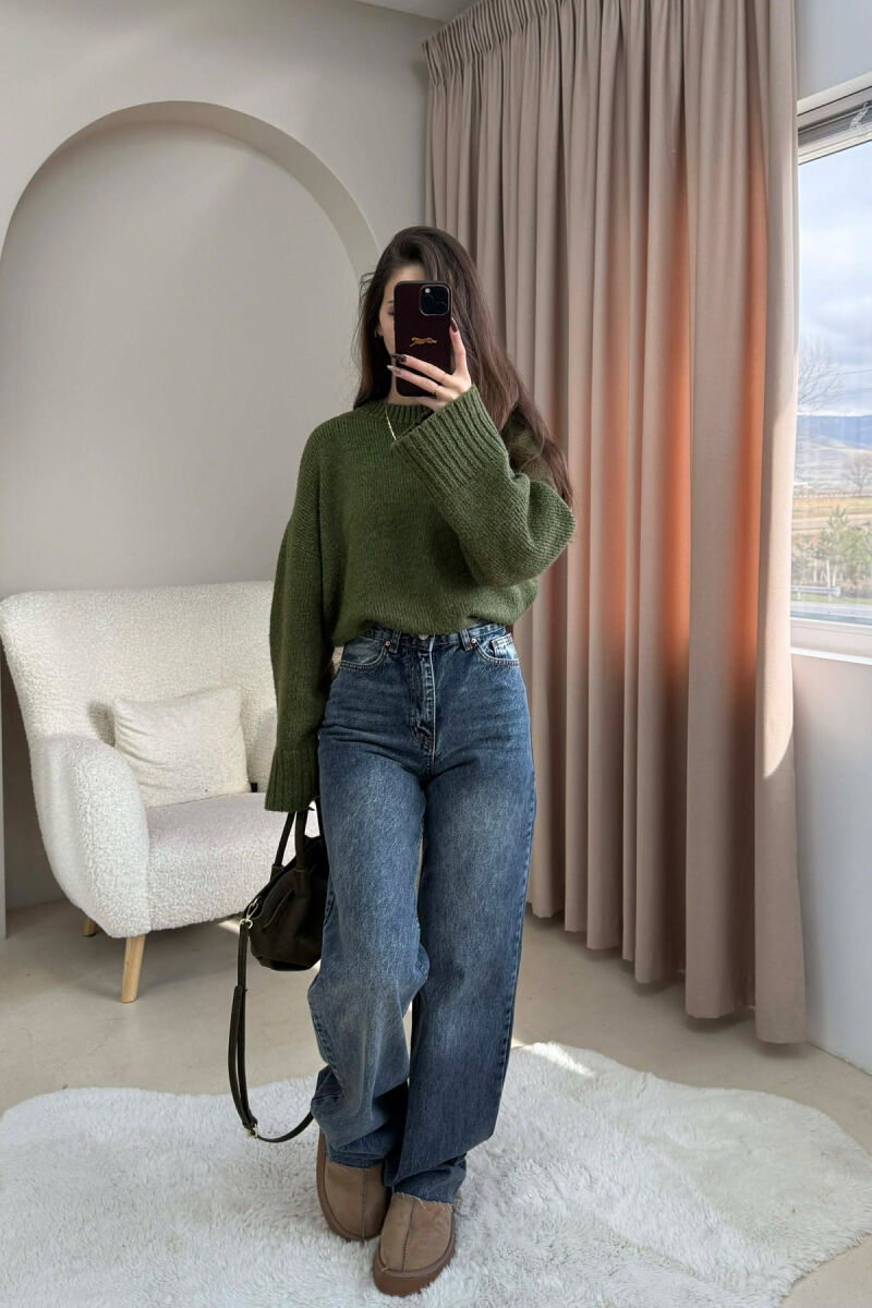 WIDE LEG ONE COLOR WOMEN JEANS BEAUBLUE/BBL - 3