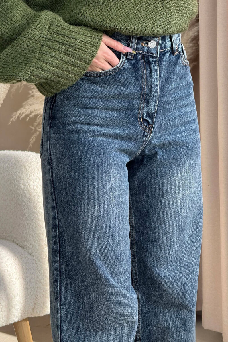 WIDE LEG ONE COLOR WOMEN JEANS BEAUBLUE/BBL - 7