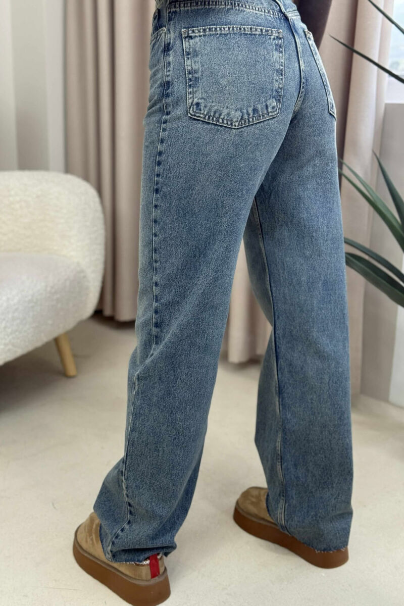 WIDE LEG ONE COLOR WOMEN JEANS BEAUBLUE/BBL - 8