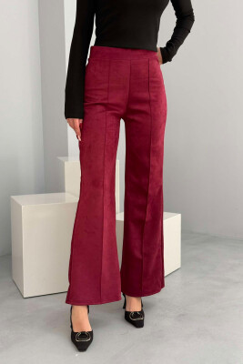 WIDE LEG ONE COLOR WOMEN LEGGING BURGUNDY/VISHNJE 