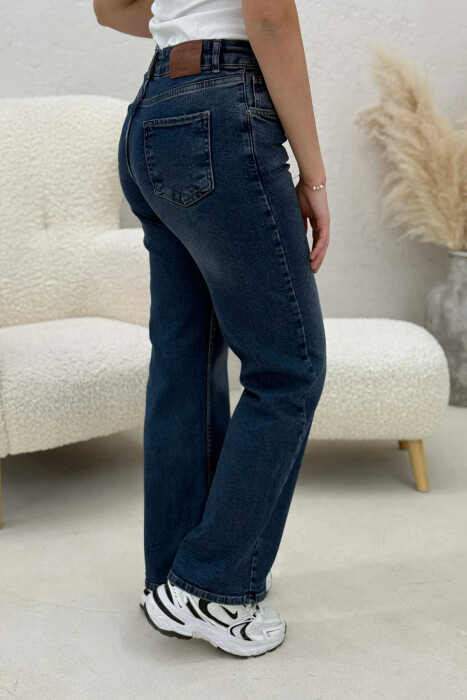 WIDE LEG SIMPLE WOMAN JEANS BLUE/BLU - 3