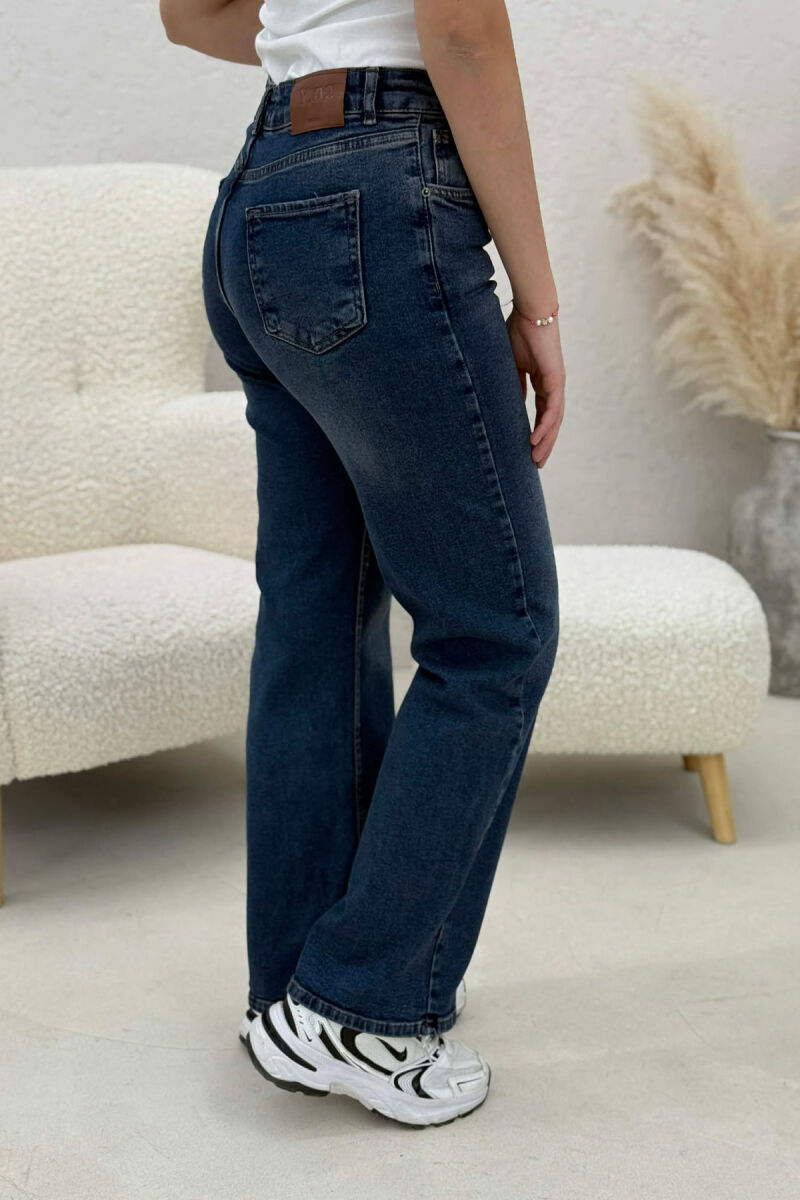 WIDE LEG SIMPLE WOMAN JEANS BLUE/BLU - 3