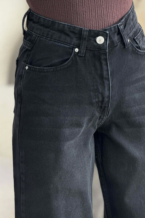 WIDE LEG SIMPLE WOMEN JEANS BLACK/ E ZEZE - 4