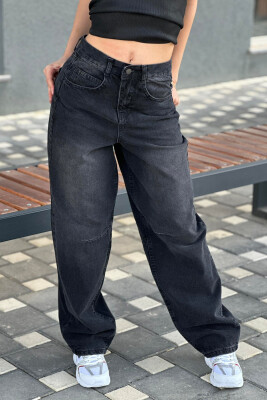 WIDE LEG WOMAN JEANS BLACK/ E ZEZE - 1