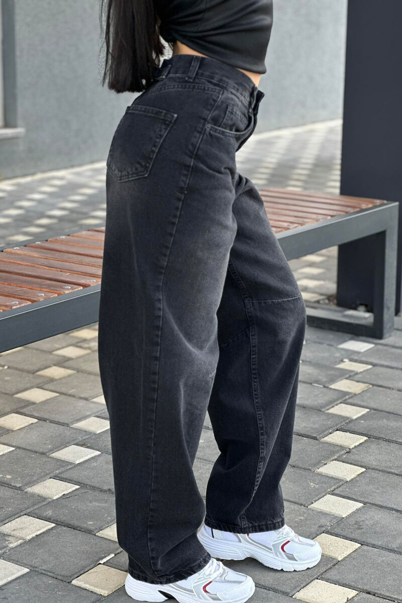 WIDE LEG WOMAN JEANS BLACK/ E ZEZE - 3