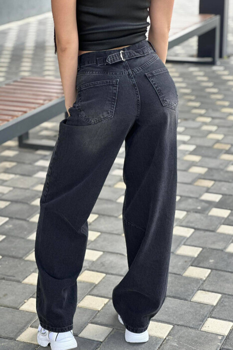 WIDE LEG WOMAN JEANS BLACK/ E ZEZE - 5